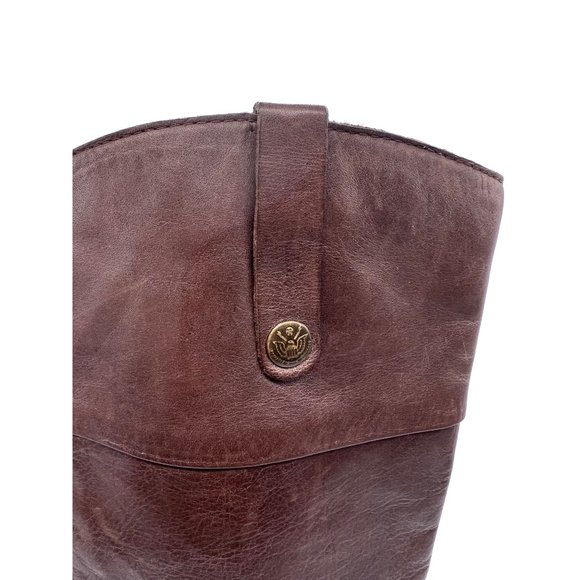 Sam Edelman Women’s size 7B Croc Embossed Leather back zip Boots - Picture 5 of 13